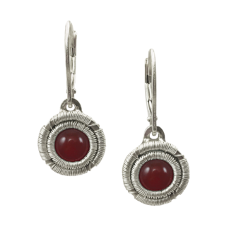 Jack Boglioli earrings from the Simply Unique Collection with carnelian