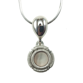 Jack Boglioli pendant from the Simply Unique Collection with mother of pearl