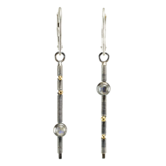 Jack Boglioli moonstone earrings from the stick collection