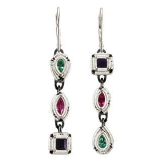 Jack Boglioli asymmetrical earrings from the opulence collection