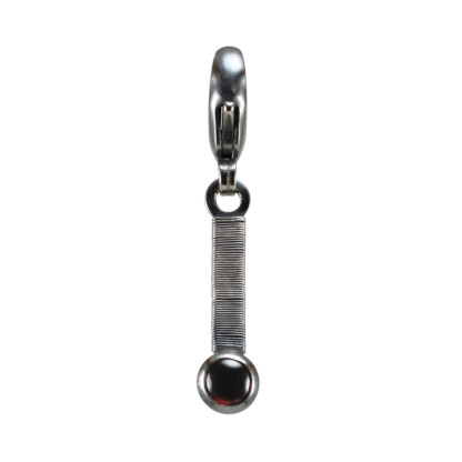 Jack Boglioli garnet zipper pull from the bound bar collection