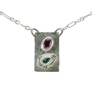 Jack Boglioli apatite pendant with pink tourmaline