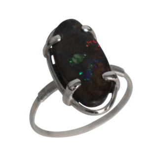Boulder opal ring by Jack Boglioli